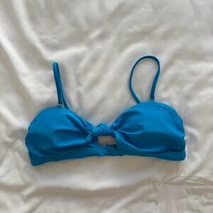 Blue bikini top